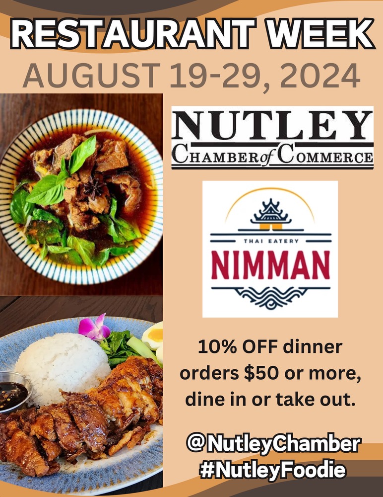 Nutley Chamber of Commerce Restaurant Week