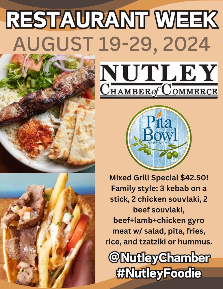 Nutley Chamber of Commerce Restaurant Week