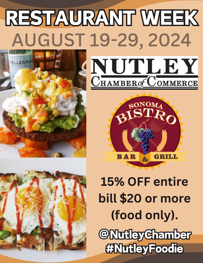 Nutley Chamber of Commerce Restaurant Week