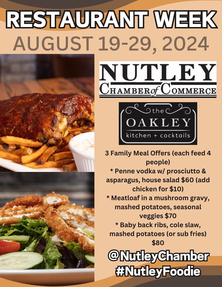 Nutley Chamber of Commerce Restaurant Week