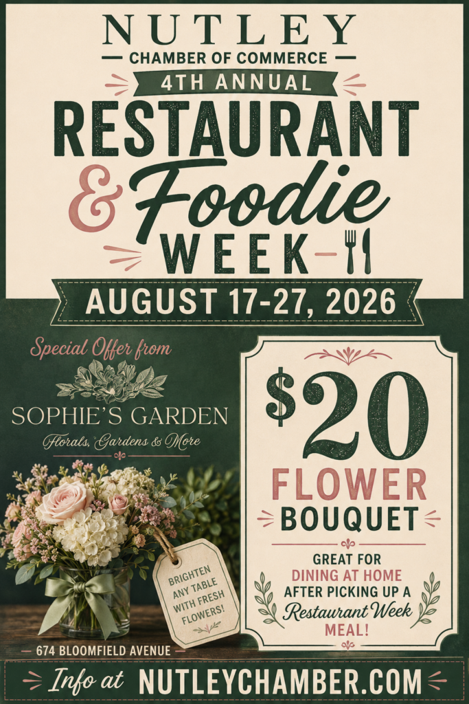 Sophie's Garden Nutley Restaurant Week