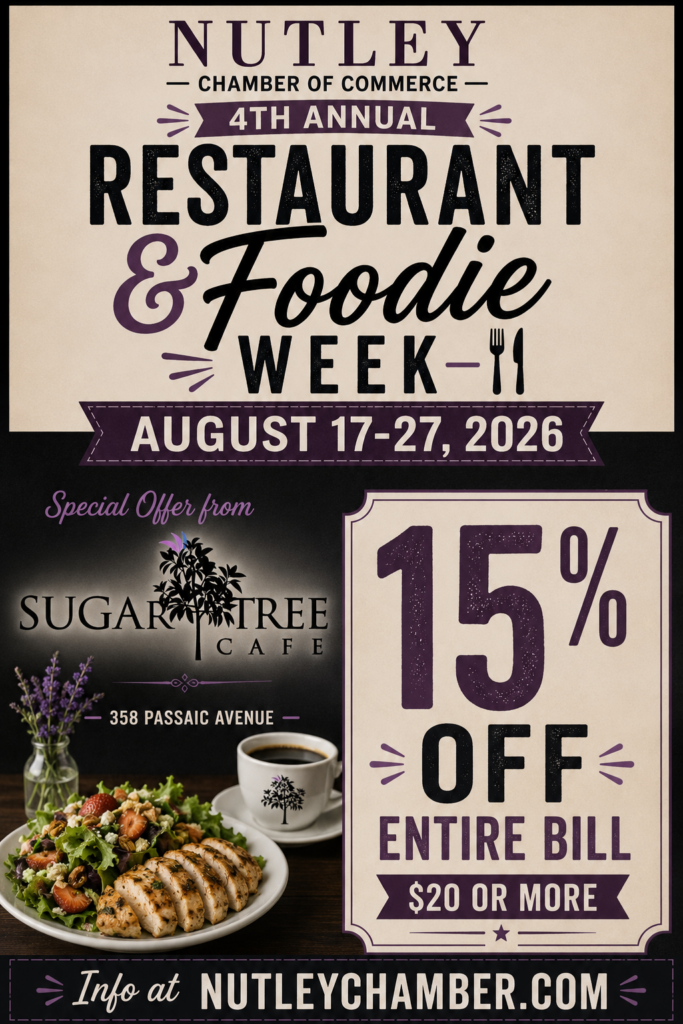 Sugar Tree Cafe Nutley Restaurant Week