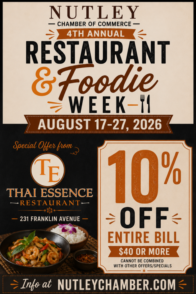 Thai Essence Nutley Restaurant Week